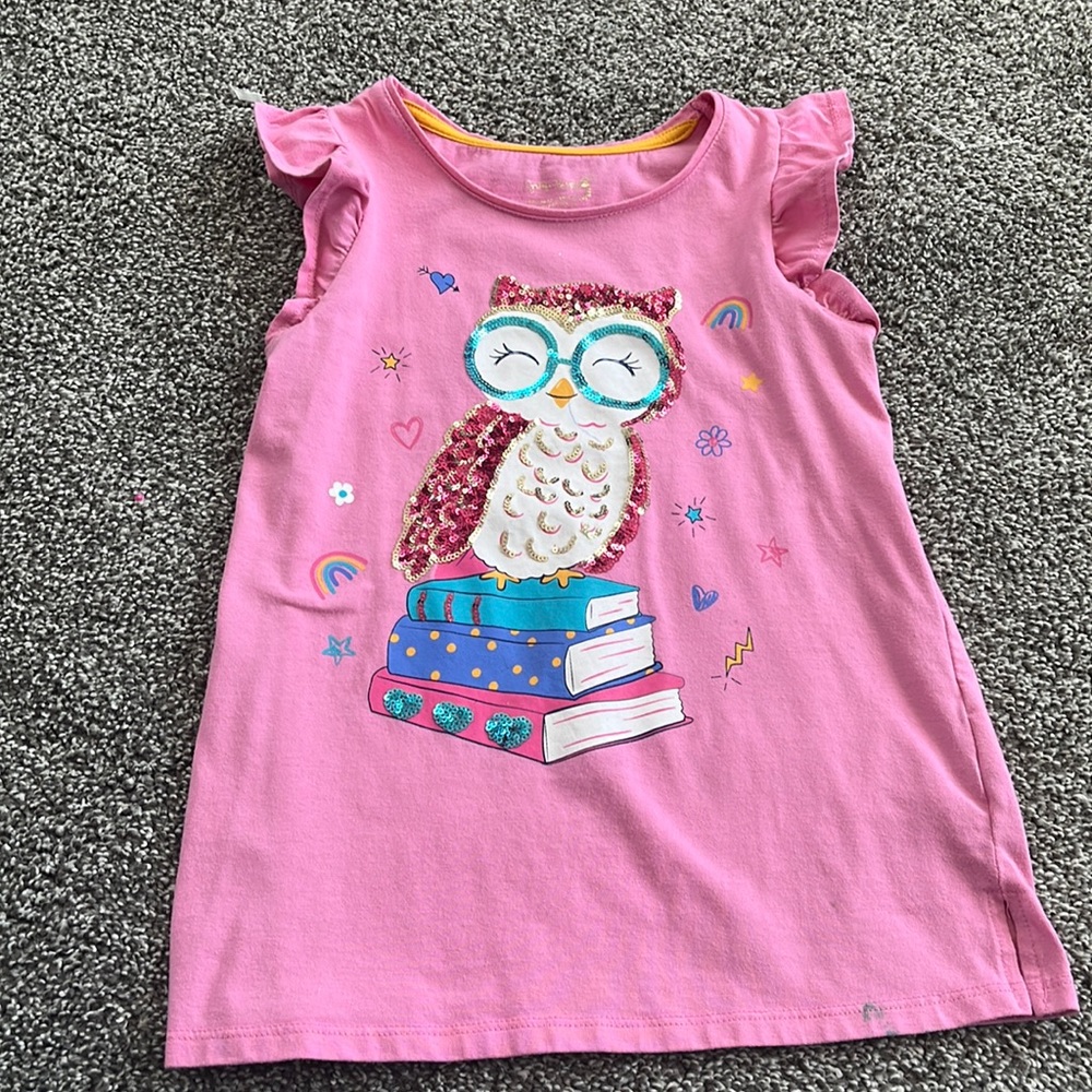 Owl sequins tank